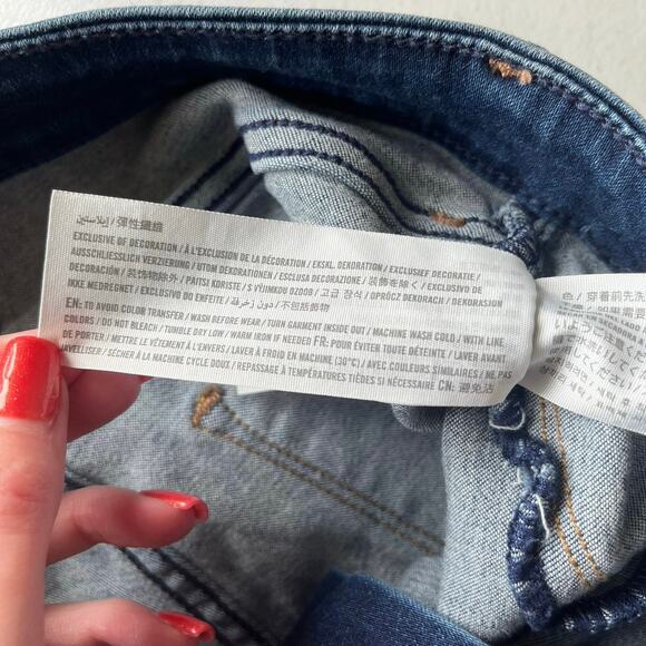 Abercrombie & Fitch Dark Wash High Rise The Jean Legging Size 27 / 4S - Picture 5 of 12